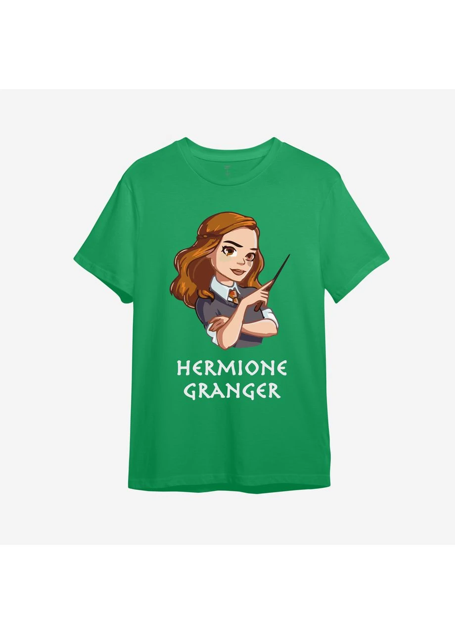 Зелена демісезонна дитяча футболка з принтом "hermione granger". гаррі поттер (10016588815) ТiШОТКА