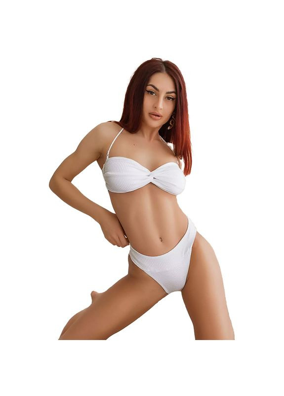 Білий літній купальник із плавками сліпи kr11, (06399197) TOTALFIT