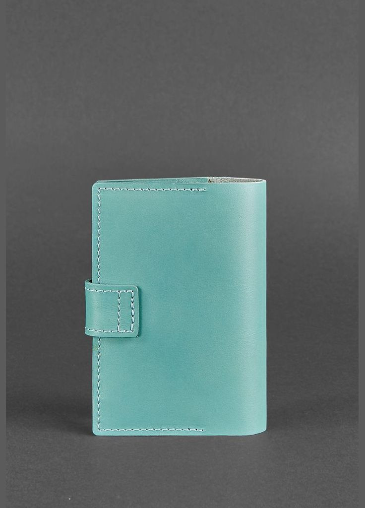 Шкіряна обкладинка для паспорта 4.0 бірюзова (A-026463) BlankNote (329742899)