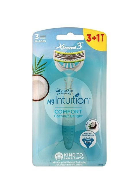 Бритва Xtreme 3 Comfort Coconut Delight 3+1 шт. (4027800319626) Wilkinson Sword Xtreme 3 Comfort Coconut Delight 3+1 шт. (349822541)