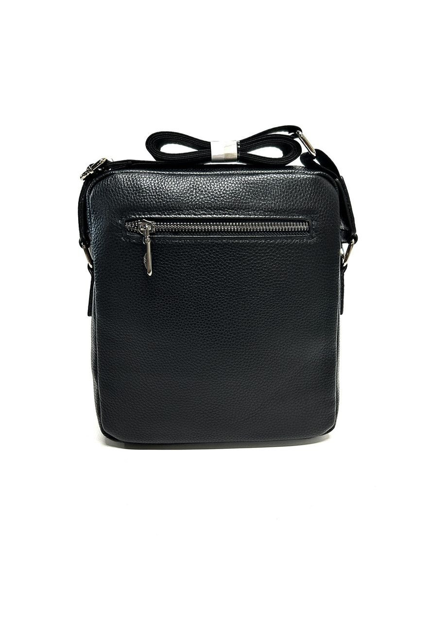 Чоловіча сумка з натуральної шкіри 66377-7 чорна 22 x 21 x 6 No Brand (372744625)