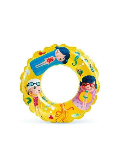 Надувной круг с рыбками 59242 Желтый shop (2000989410720) Intex (362617706)