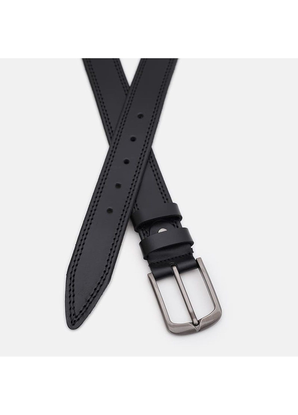 Мужской кожаный ремень 125v1fx90-black Borsa Leather (291683141)