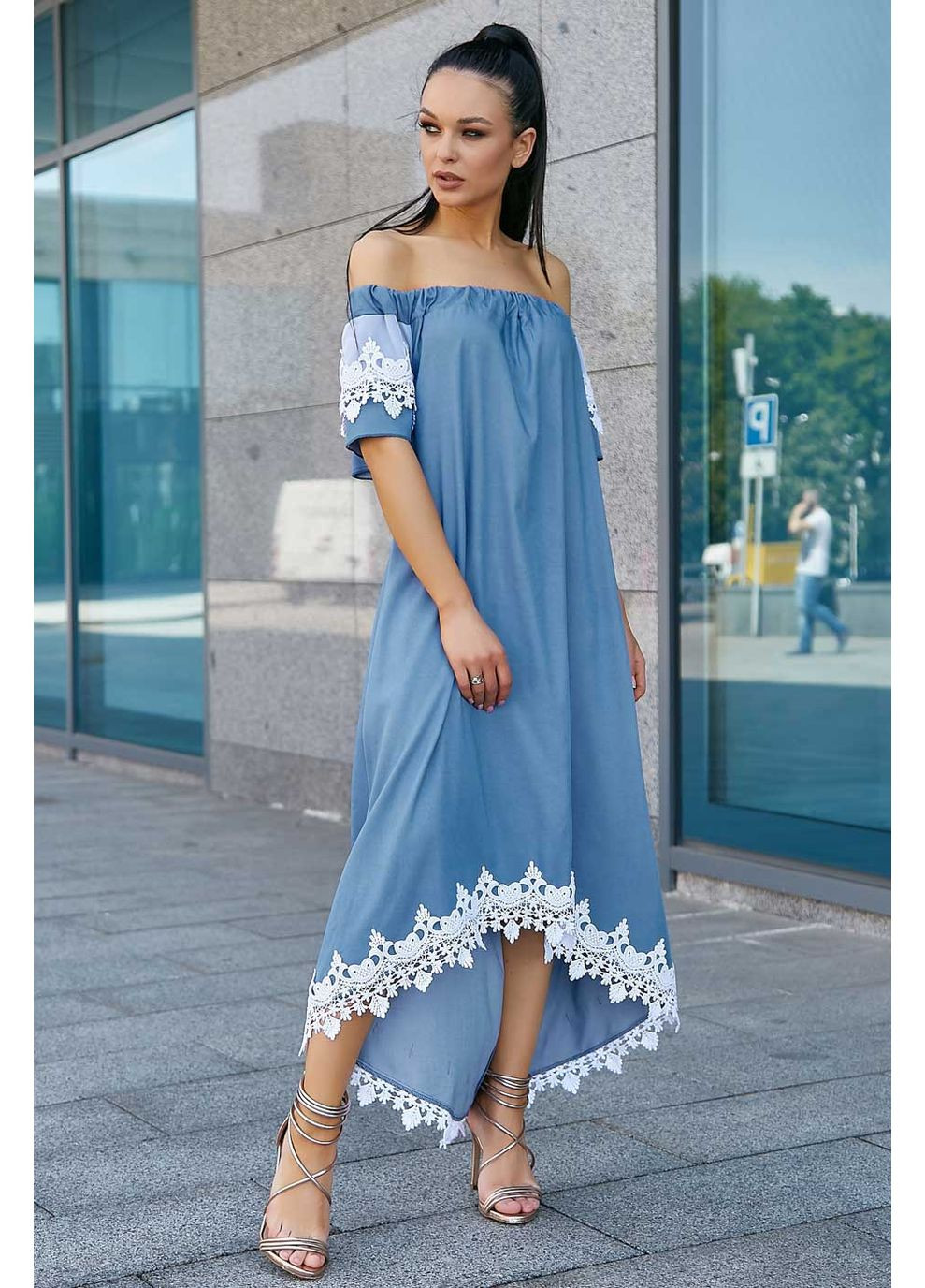 Синее платье 968.3532 Seventeen