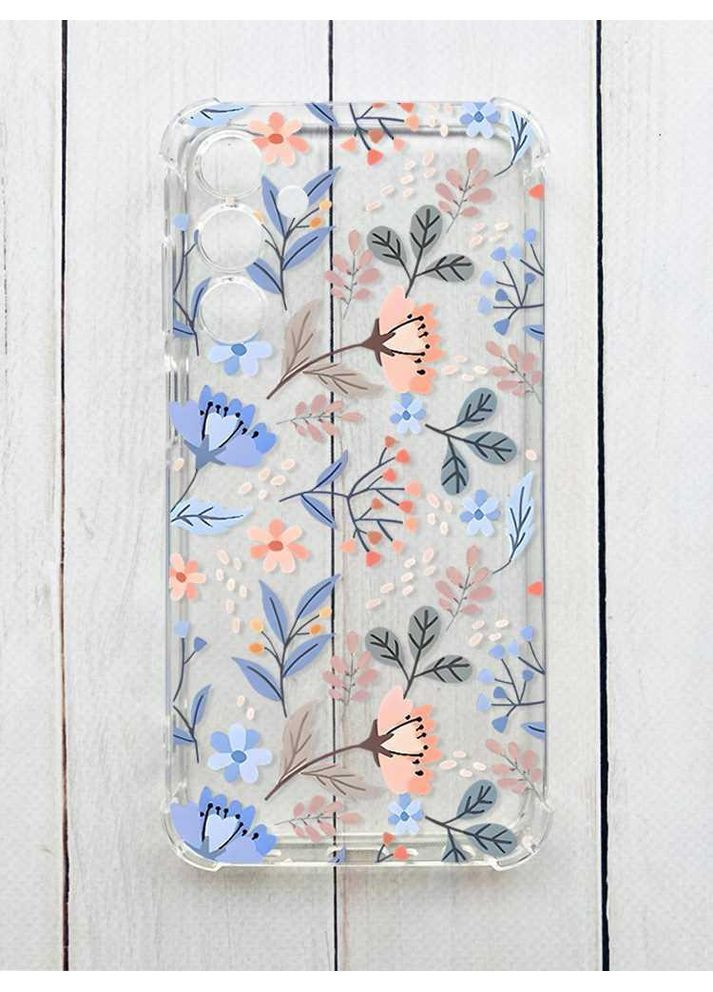 Чохол з потовщеними кутами на Samsung Galaxy S24:: Квітковий фон (принт 371) CASE CONTROL (360691798)