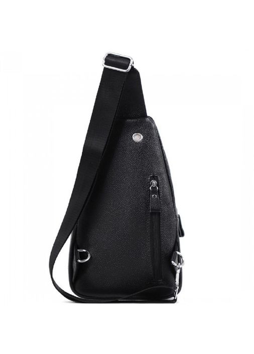Чорний шкіряний чоловічий слінг на плечі Tiding Bag (302390971)
