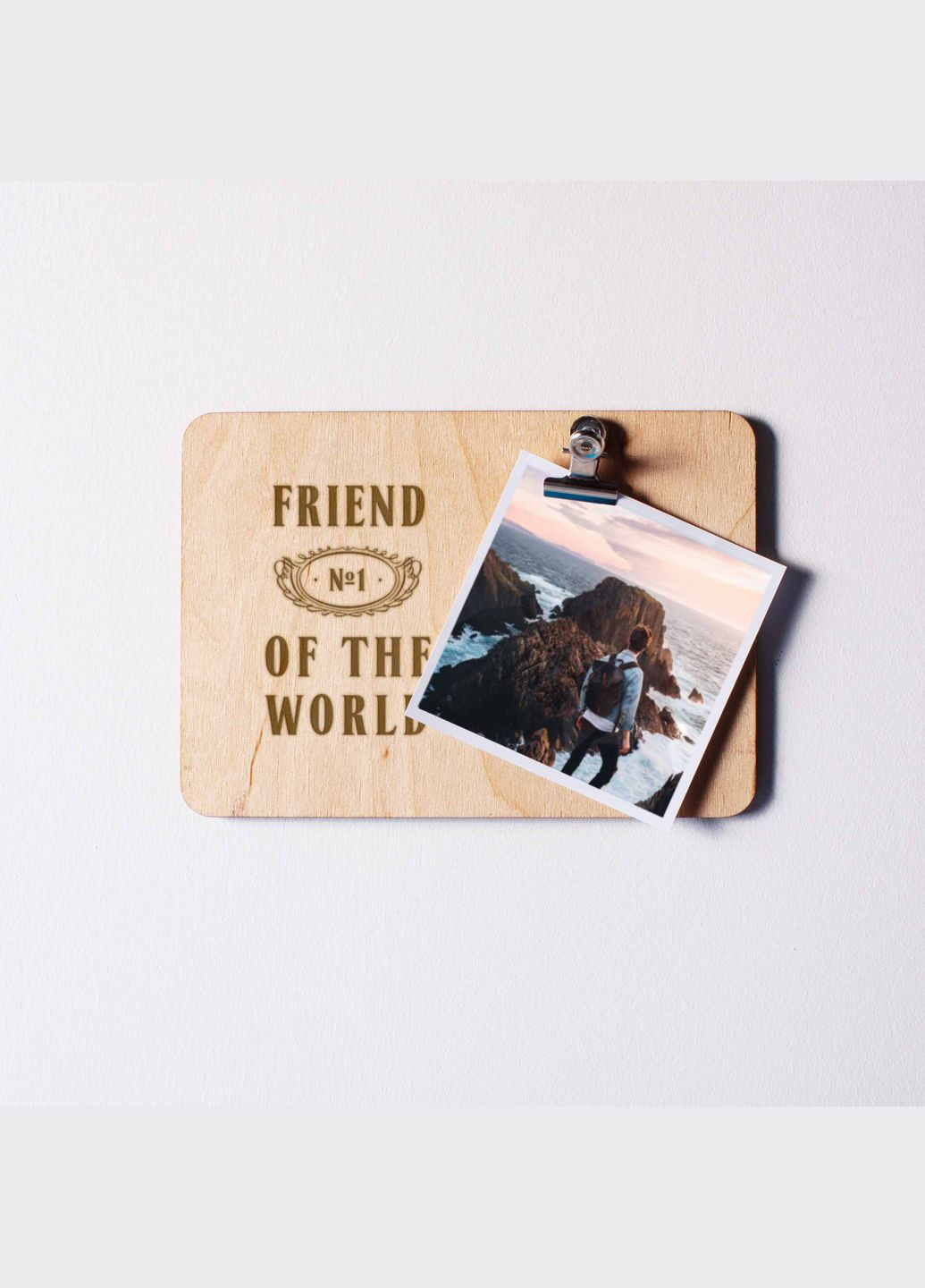 Доска для фото "№1 of the world" персонализированная с зажимом (BDphboard-33) BeriDari (307806852)
