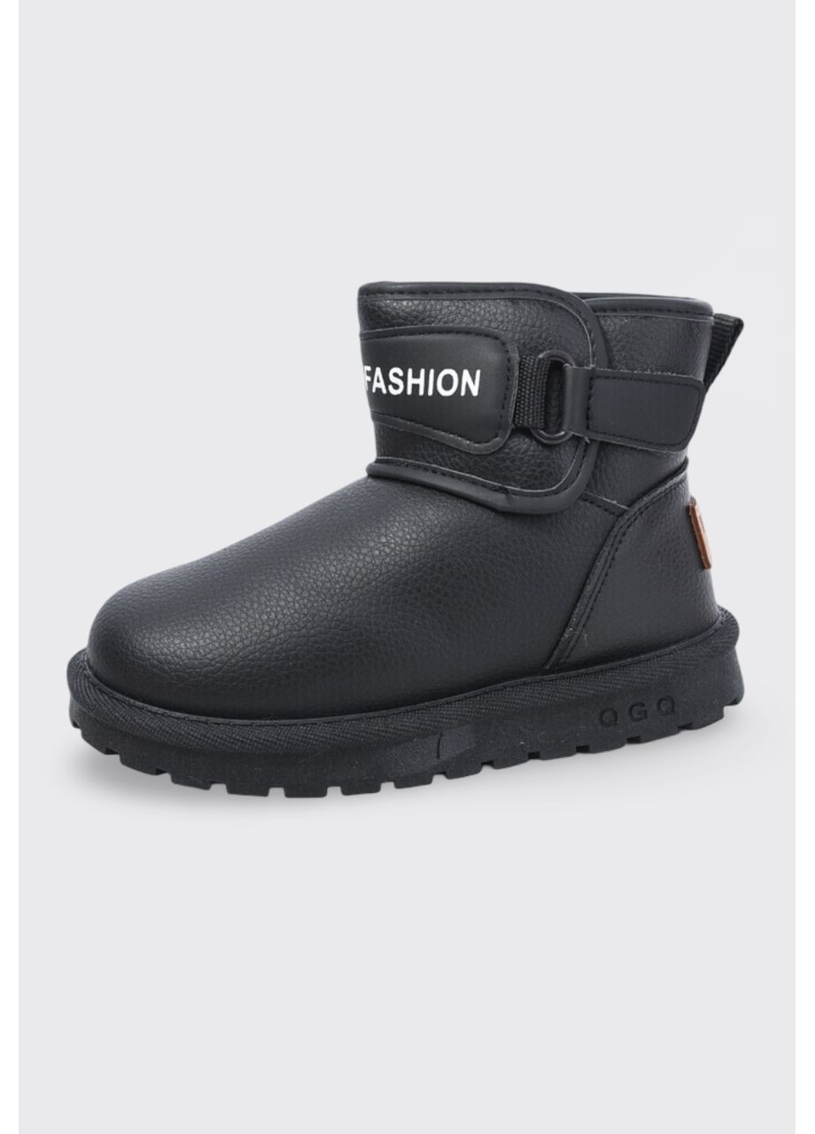 Черные детские зимние угги для девочки черные (f2637-1) GFB