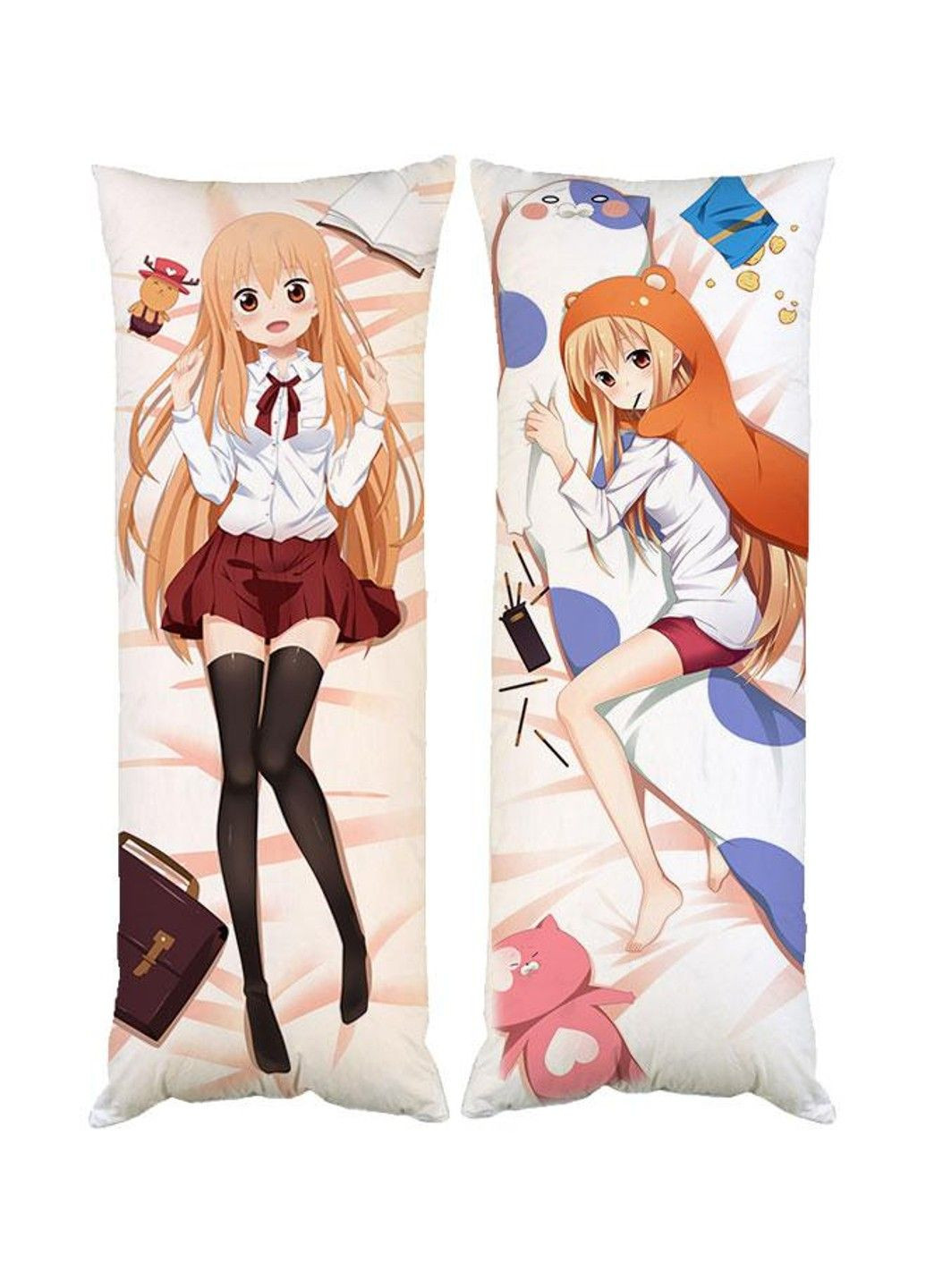 Подушка дакімакура Умару Дволична сестричка Умару-чан декоративна ростова подушка для обіймання двостороння No Brand (329432456)