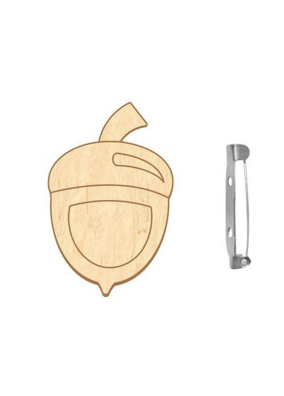 Заготовка брошь для раскрашивания "Маленький желудь" FDZB-106 No Brand (362570755)