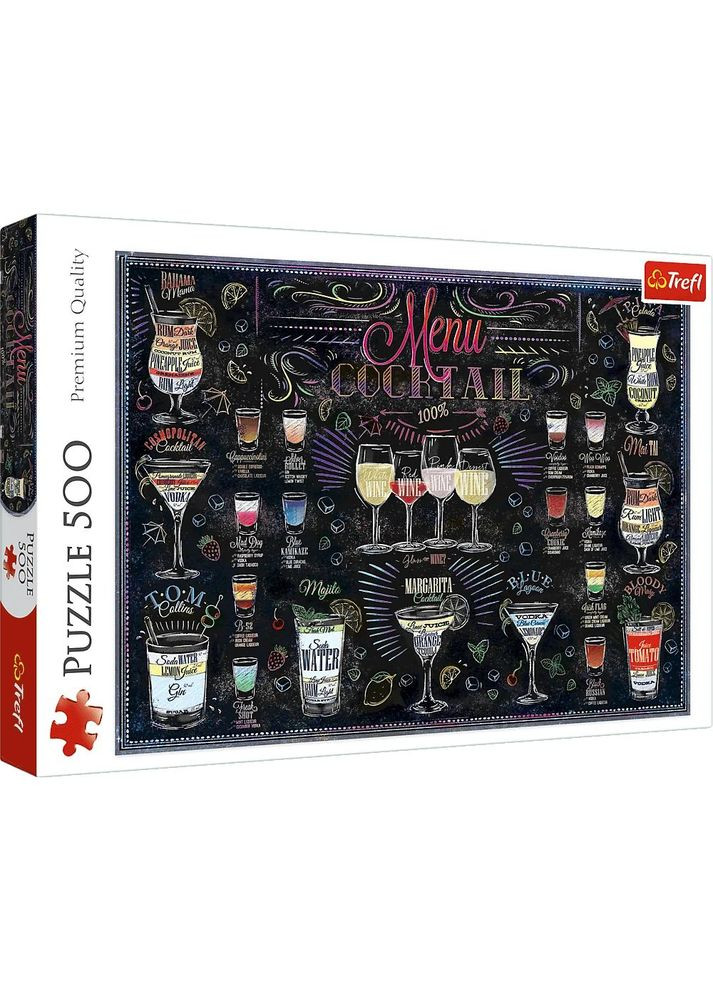 Пазли Коктельне меню 500 ел (37452) Trefl (364113657)