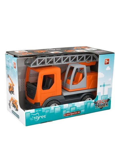 Спецтехніка Tigres Tech Truck пожежна в коробці (39889) Тигрес (365544926)