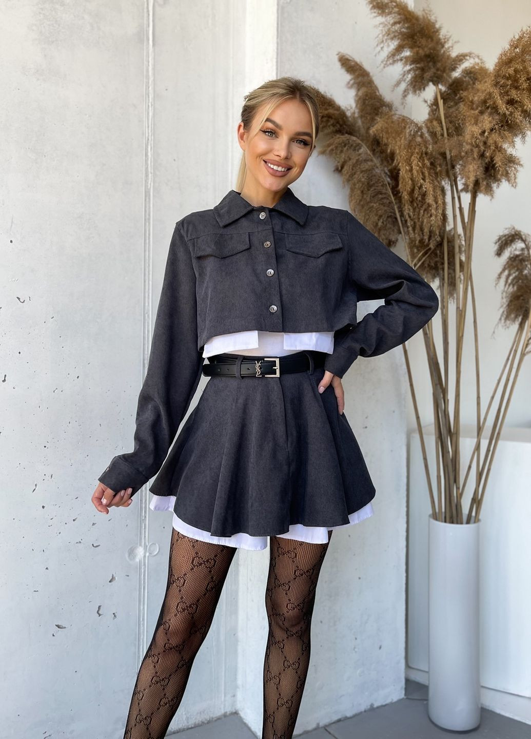 Костюм с мини-юбкой No Brand (312751664)