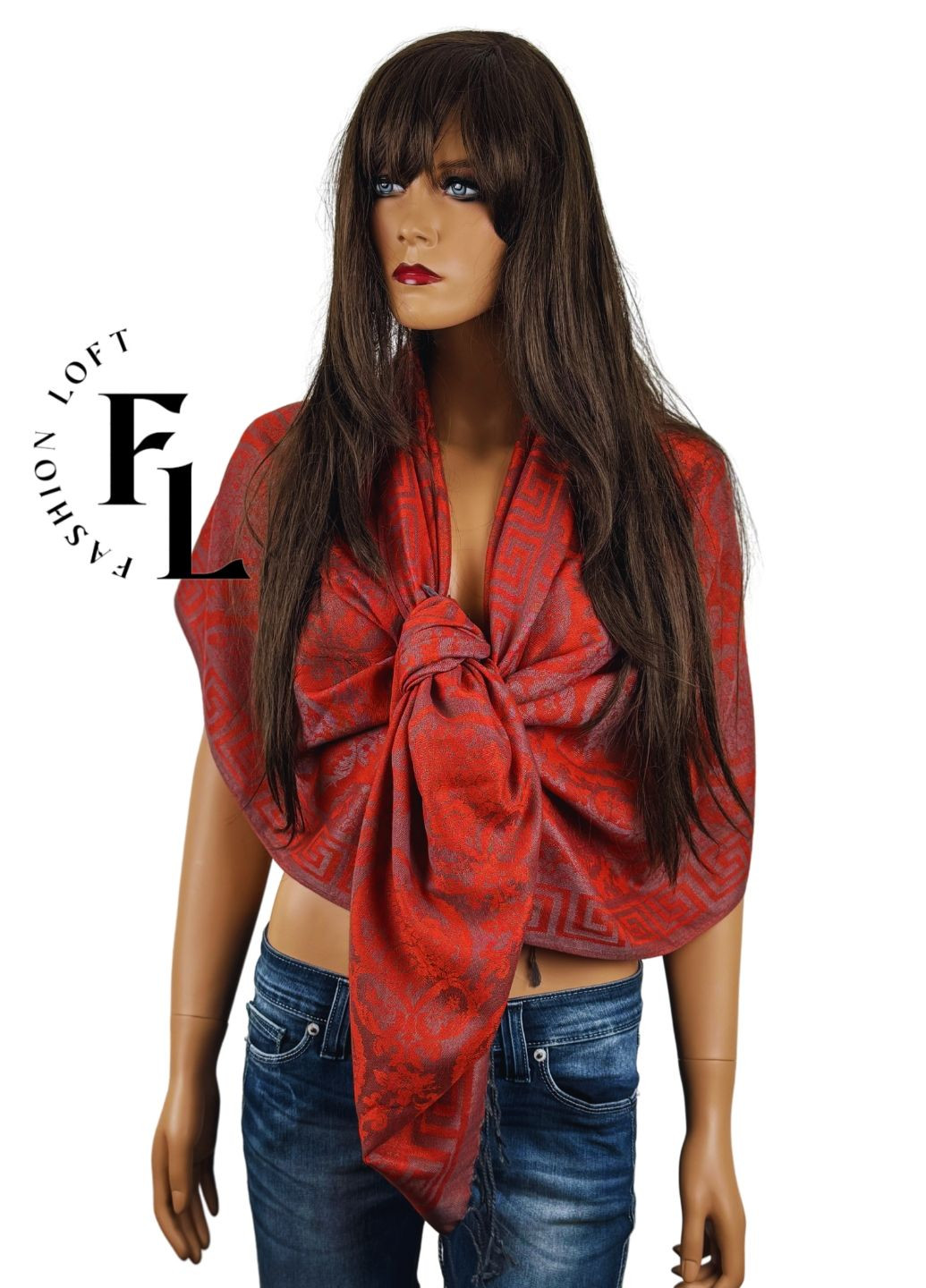 Жіночий шарф палантин (100% пашміна 170х70см) Fashion Loft (296101645)