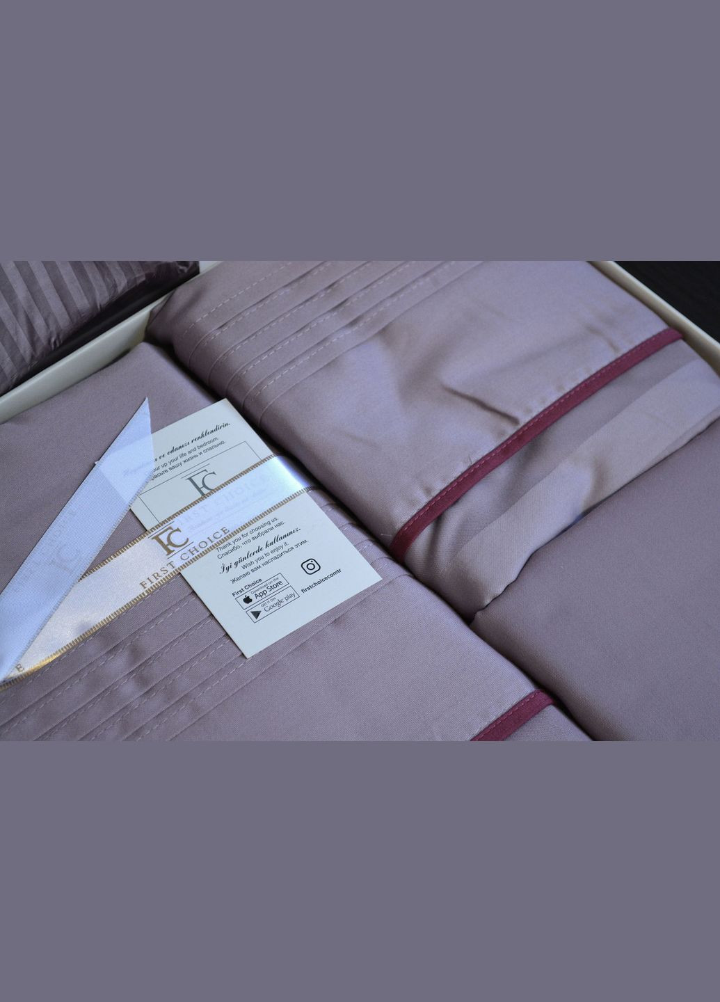 Комплект постельного белья Deluxe Satin 200х220 Modalife Lavender First Choice (318381562)