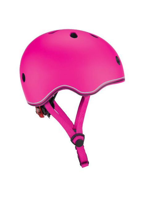 Шлем защитный Evo Lights с фонариком, р.XXS-XS (45-51см), розовый () Globber 506-110 (328261214)