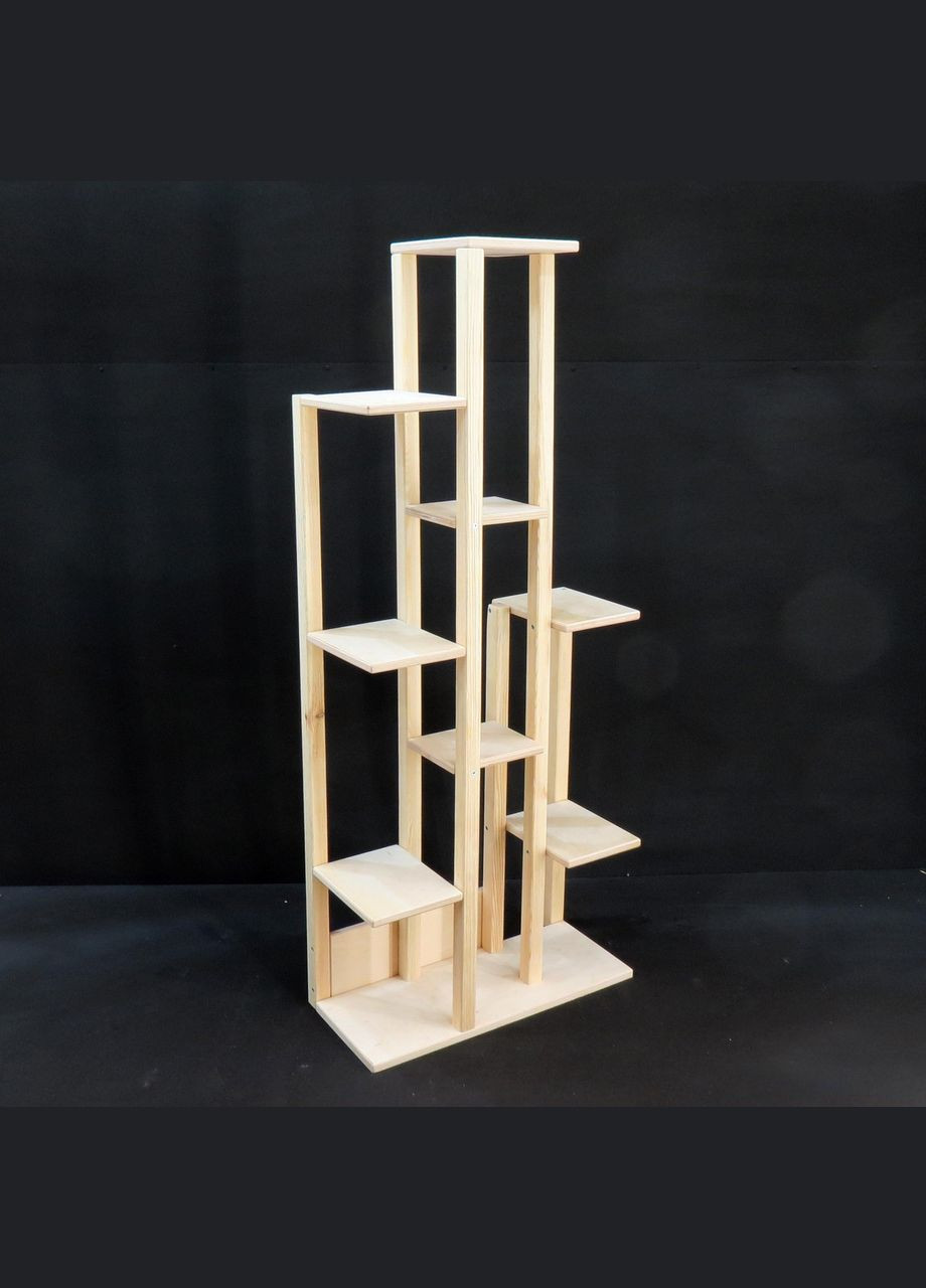 Подставка для цветов из дерева Коменда 3 бланже (ЦСТ-312701) No Brand (328230349)