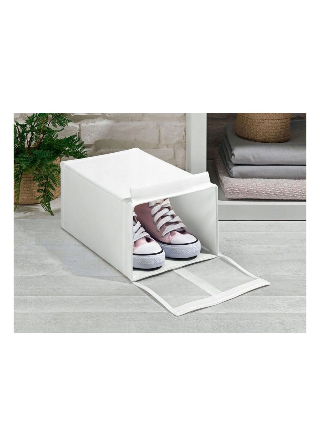 Органайзер для зберігання взуття або сумочок 34х22х16 см білий Livarno home (322455244)