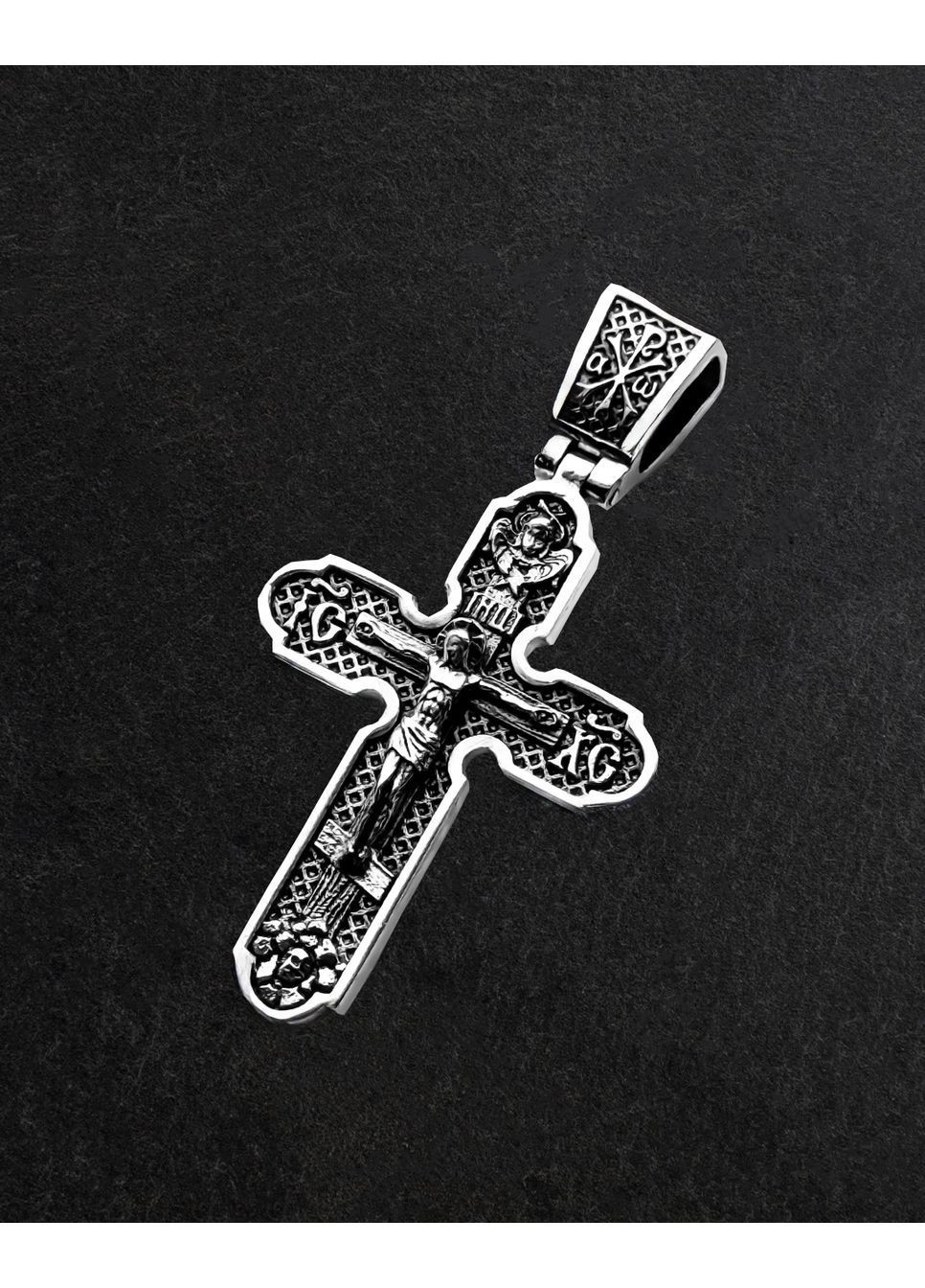 Мужской серебряный крестик 925 пробы, кулон DeLoS (370798591)