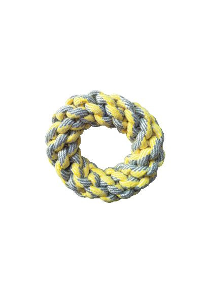 Игрушка для собак Pastel Бублик плетеный канат хлопчатобумажный 18 см (8023222226906) Croci (329994000)