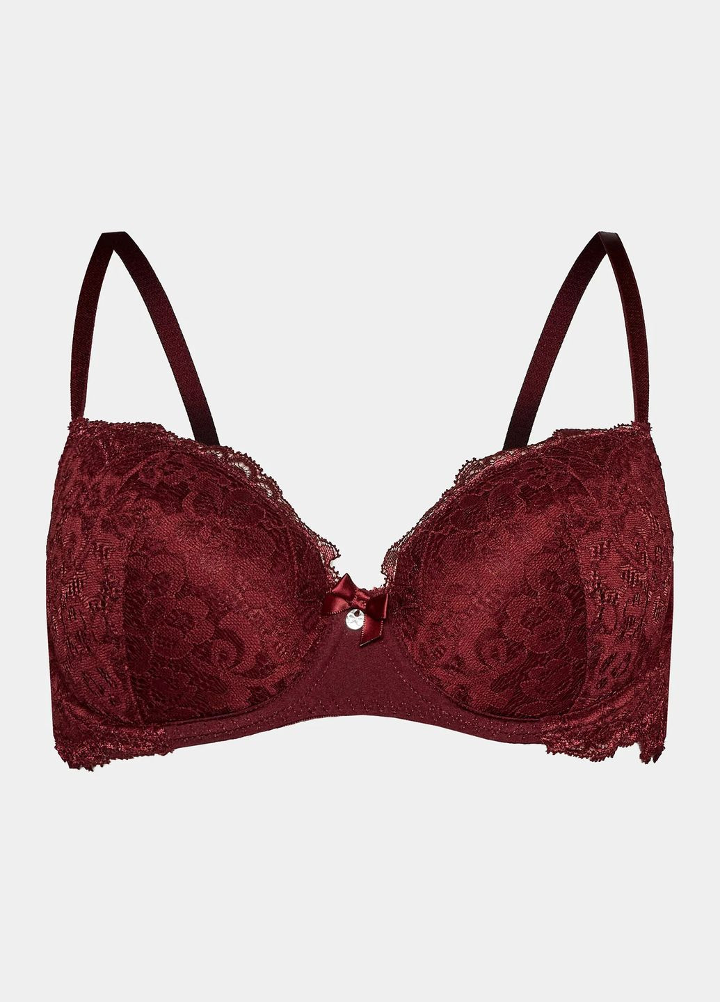 Бордовий бюстгальтер Hunkemoller