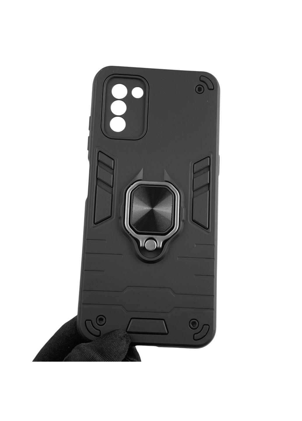 Чохол для телефона G11 (TA-1401) броньований з магнітним кільцем-тримачем на нокиа г11 чорний Nokia (366228195)