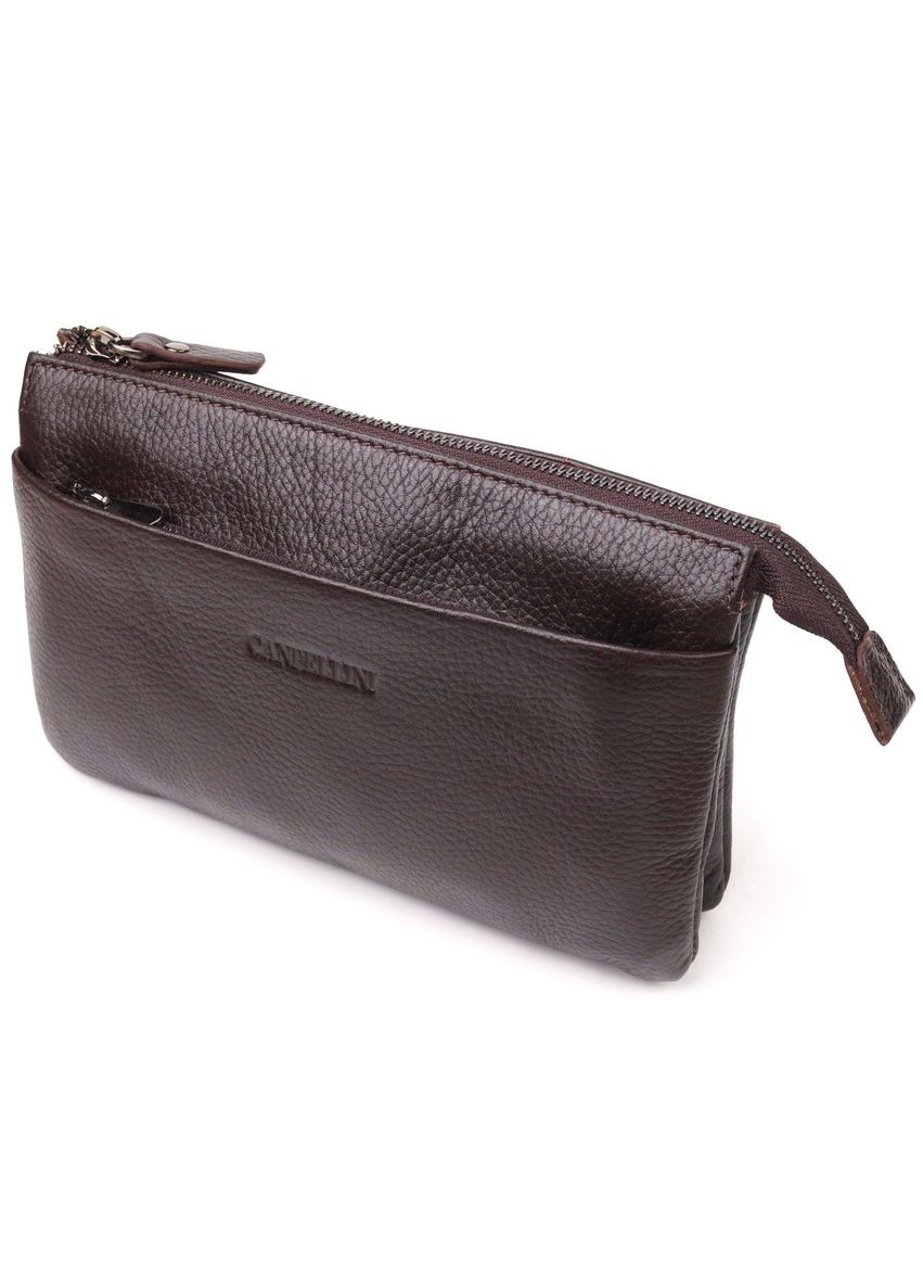 Красивий клатч для чоловіків з натуральної зернистої шкіри 21553 Canpellini (366881005)