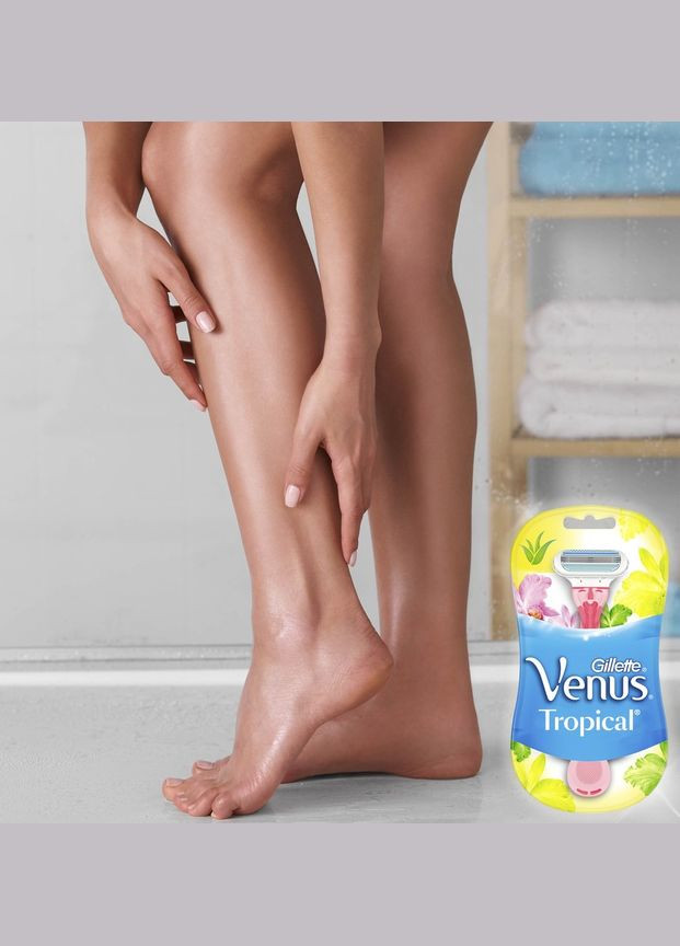 Бритвы одноразовые Gillette Tropical, 3 шт. Venus (328401955)