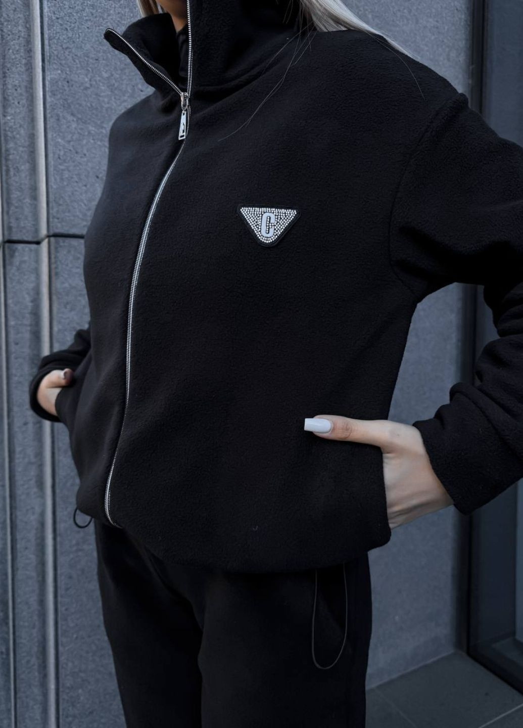 Базовий повсякденний демісезонний костюм двійка: кофта на блискавці + штани Allthings (363987692)