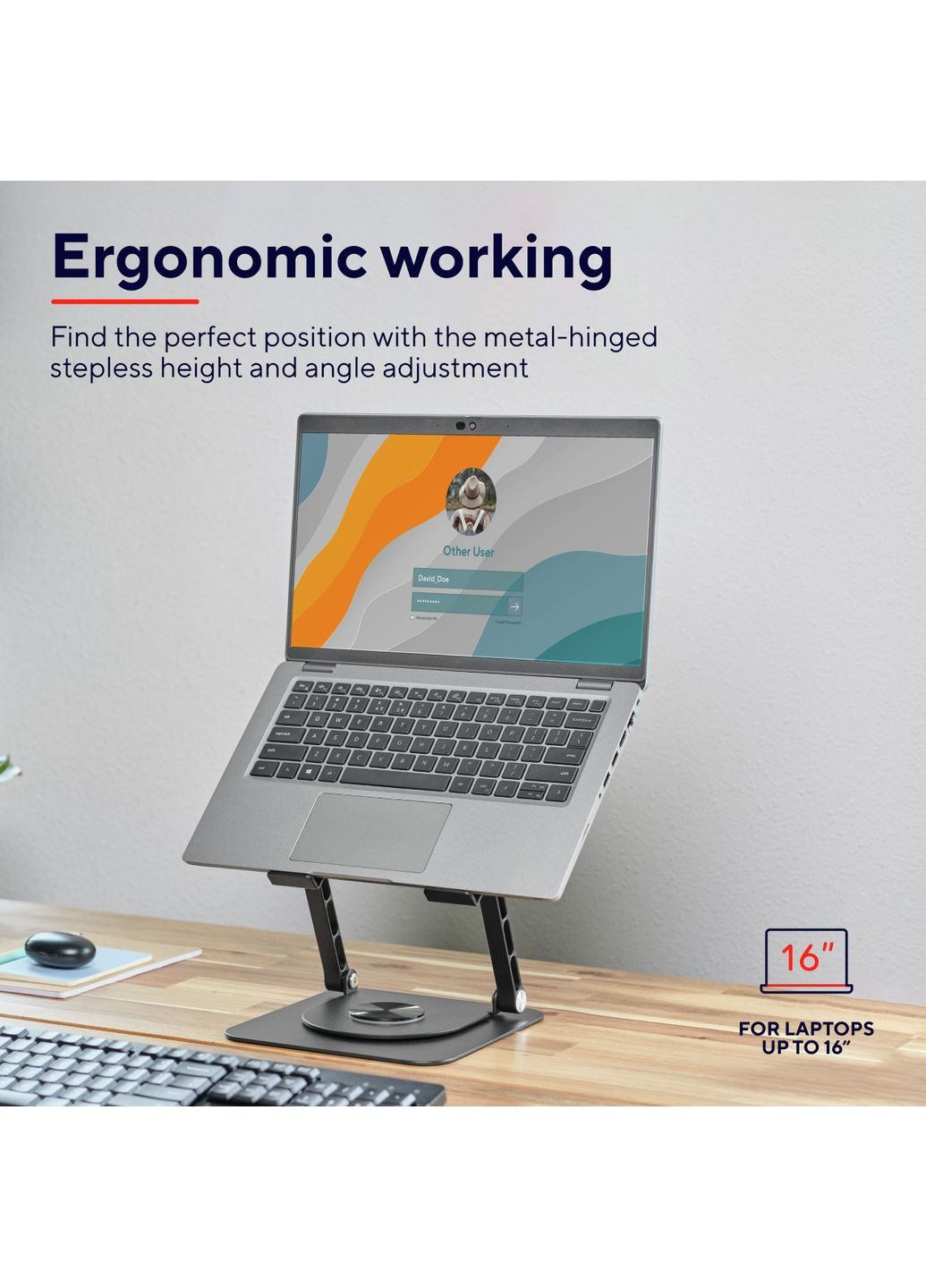 Підставка для ноутбука Zeff Metal, до 16", сірий Trust (362212770)