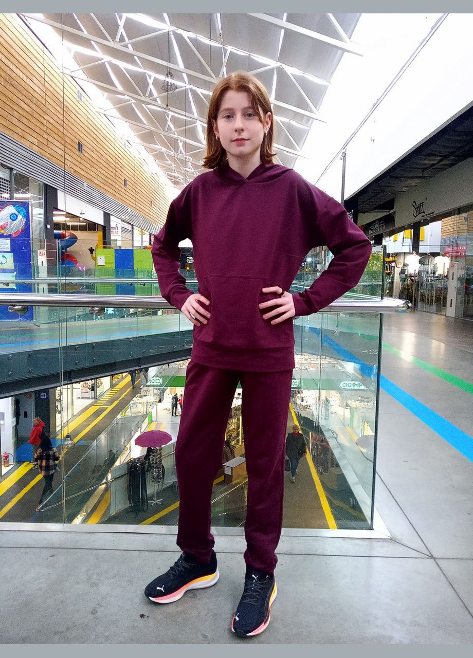 Женский спортивный костюм цвета "марсала" трикотажный 2 Льва (358068550)