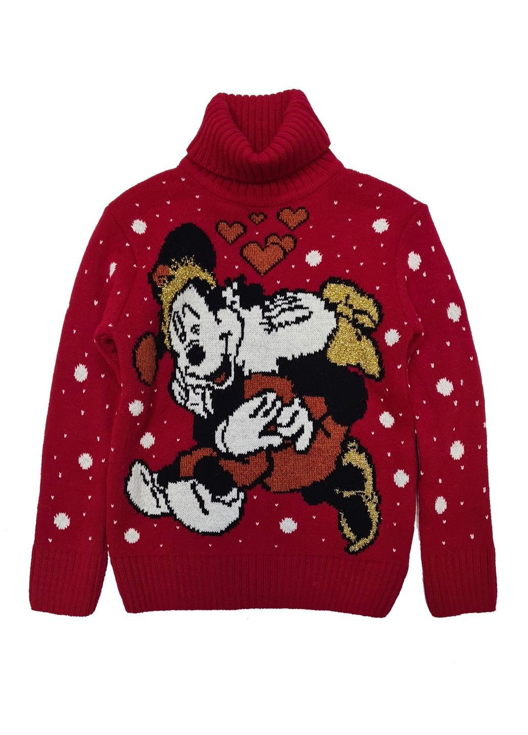 Красный зимний свитер Mizgin 1102