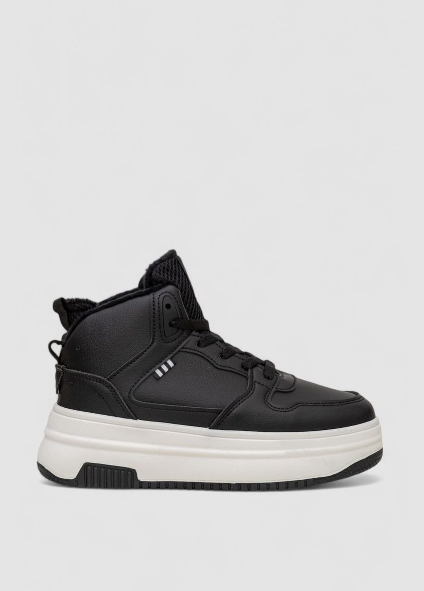 Кросівки жіночі зимові на хутрі Ager 248RAM09 чорно-білі демісезони (340403062)