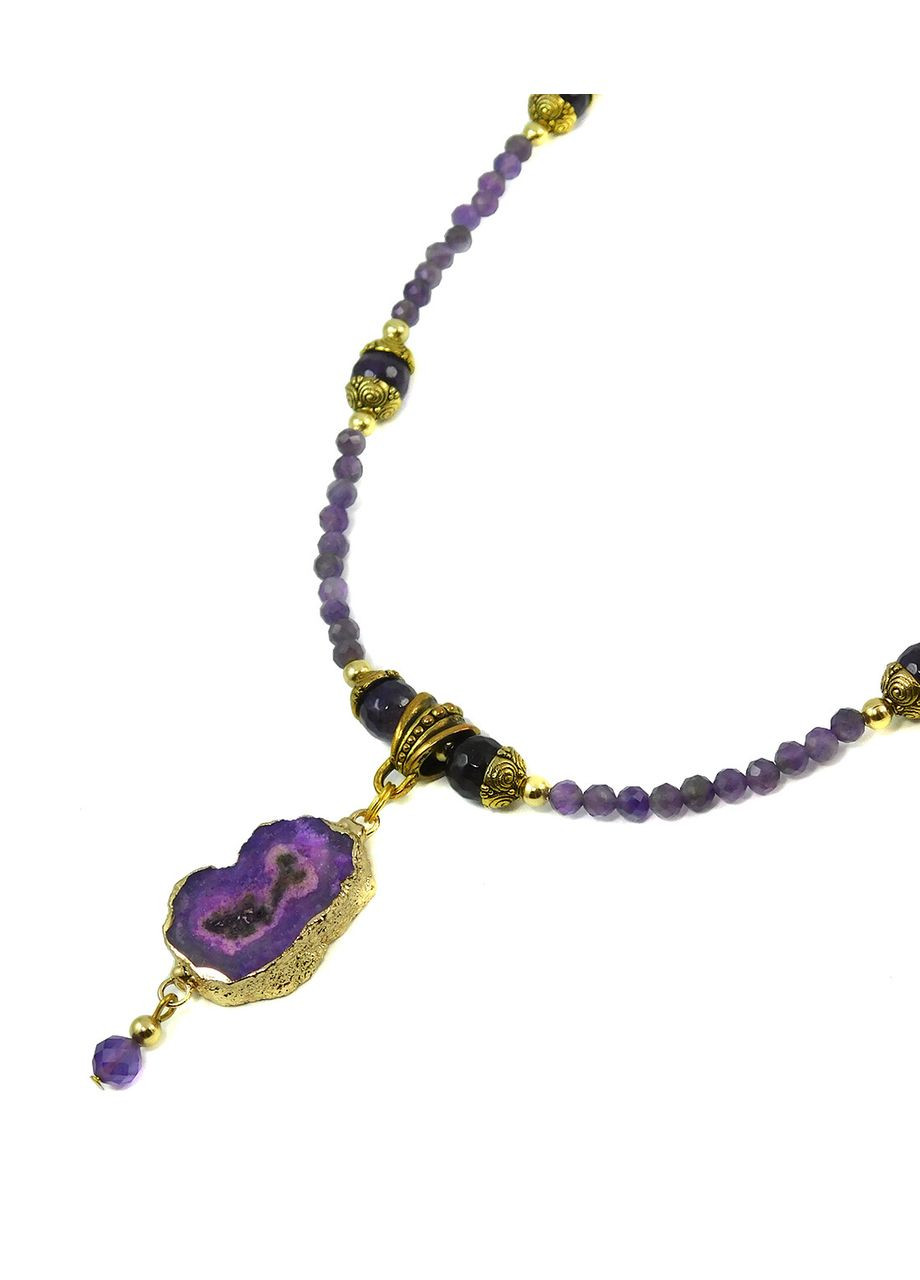 Намисто "Нейробі" Аметист, жеода Fursa fashion (322444499)