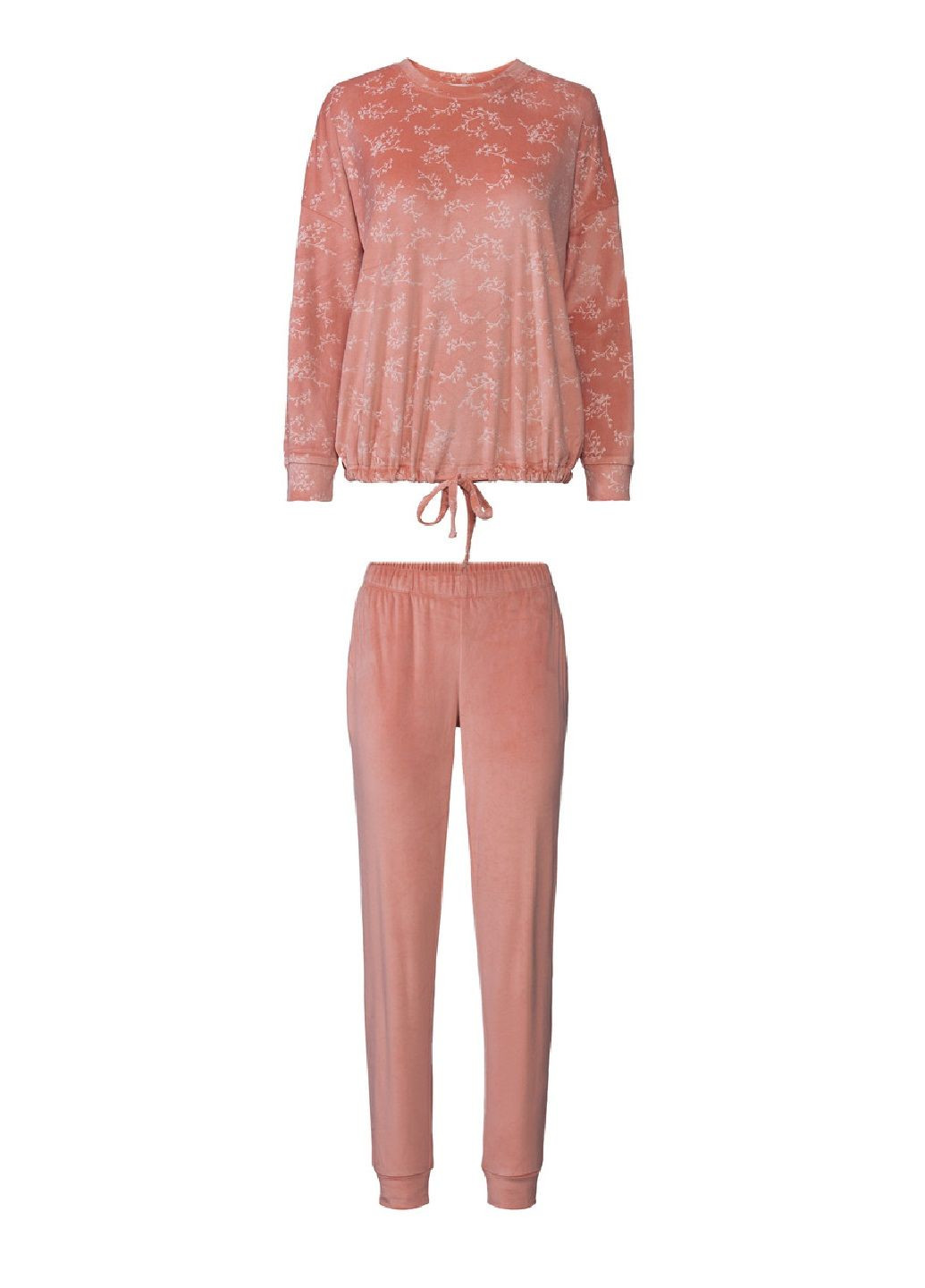 Розовая всесезон пижама кофта + брюки Esmara