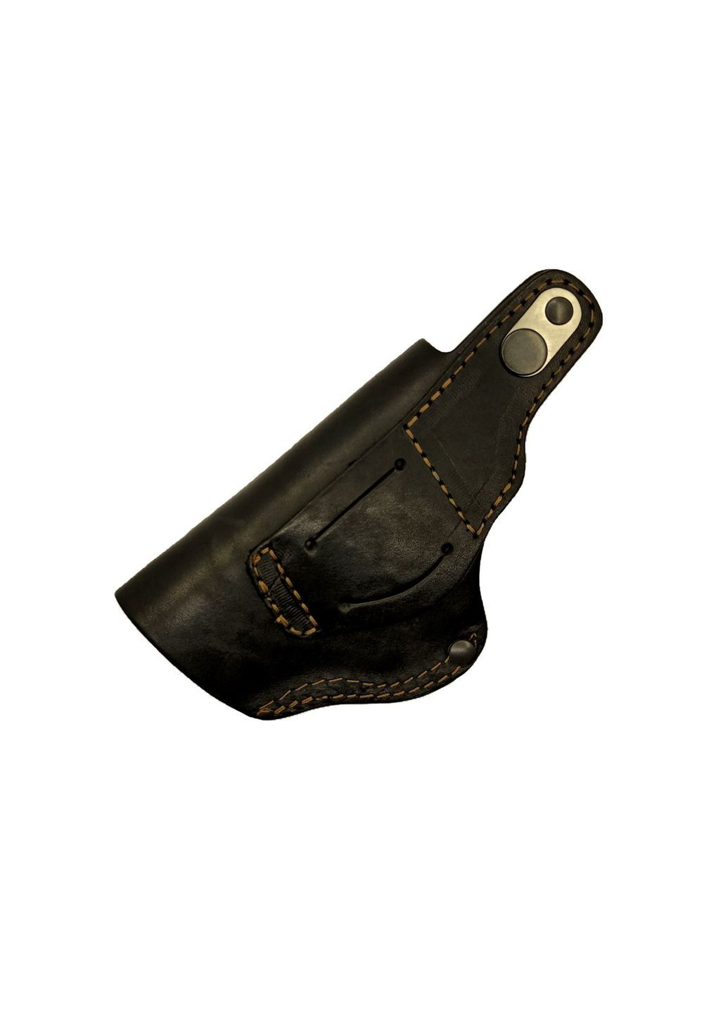 Кобура для Форт-17 поясна + прихованого носіння на скобі не формована кобура (шкіряна, чорна) No Brand Форт 17 (330775708)