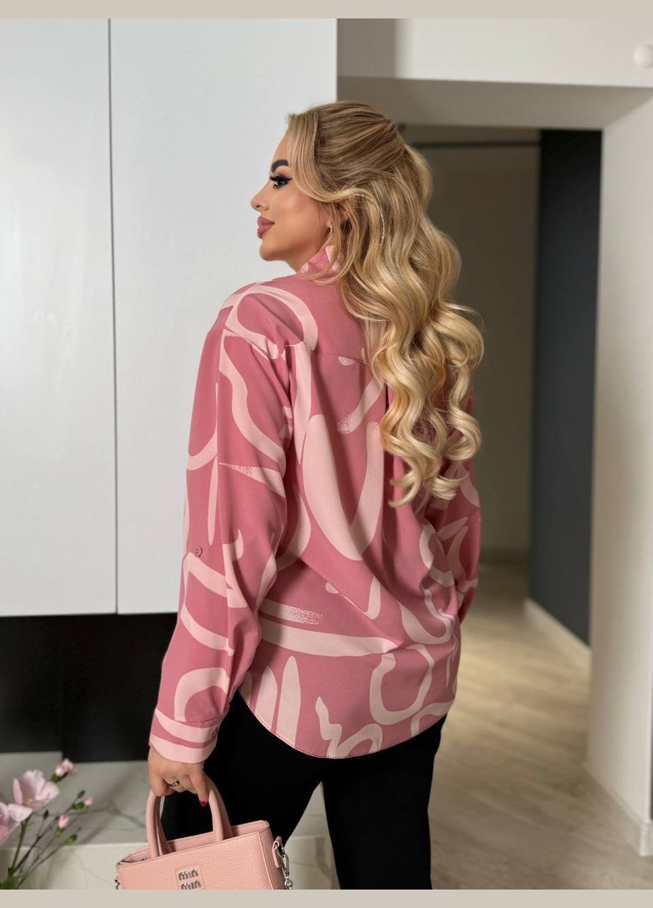 Жіноча сорочка вільного фасону з принтом MonCher (340917124)