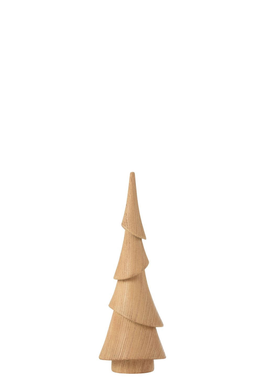 Ялинка дерев'яна настільна бежевого кольору 22 см Бельгія (35312) J-Line (302518397)