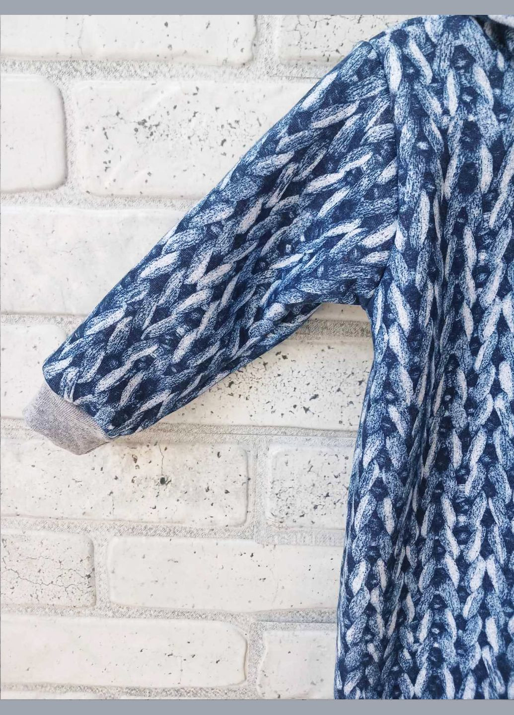 Дитячий теплий зимовий ясельний комбінезон технітка на флісі, з капюшоном, колір блакитний No Brand (315517582)