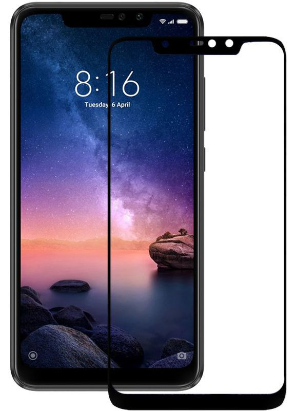 Защитное стекло 2.5D Full Cover Tempered Glass Xiaomi Redmi Note 6 Pro Black Mocolo (298995266)