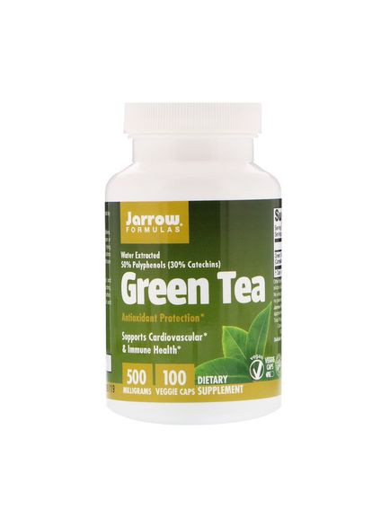 Зелений чай,, 500 мг, 100 капсул Jarrow Formulas (364311780)