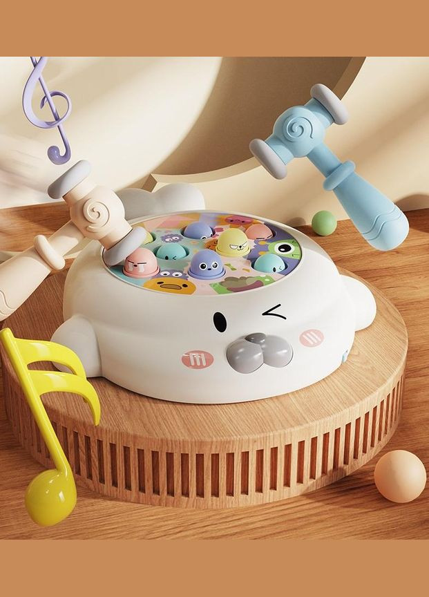 Дитяча розвиваюча музична іграшка стукалка Huanger Whac-a-Mole арт. 7090 No Brand (278275977)