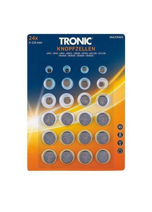 Батарейки таблетки 24 шт Tronic (285100533)