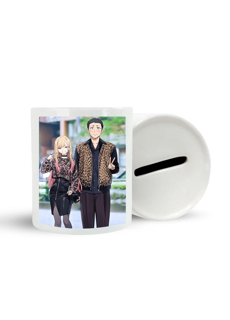 Скарбничка, копілка для грошей Аніме Ця порцелянова лялька закохалася #0011 біла керамічна No Brand (315043584)