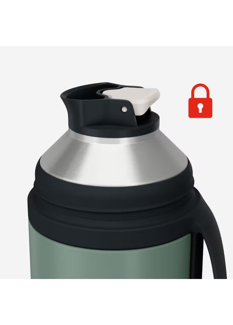 Термос 1,5л Нержавеющая Сталь Серый 2 Чашки Quechua (363823360)