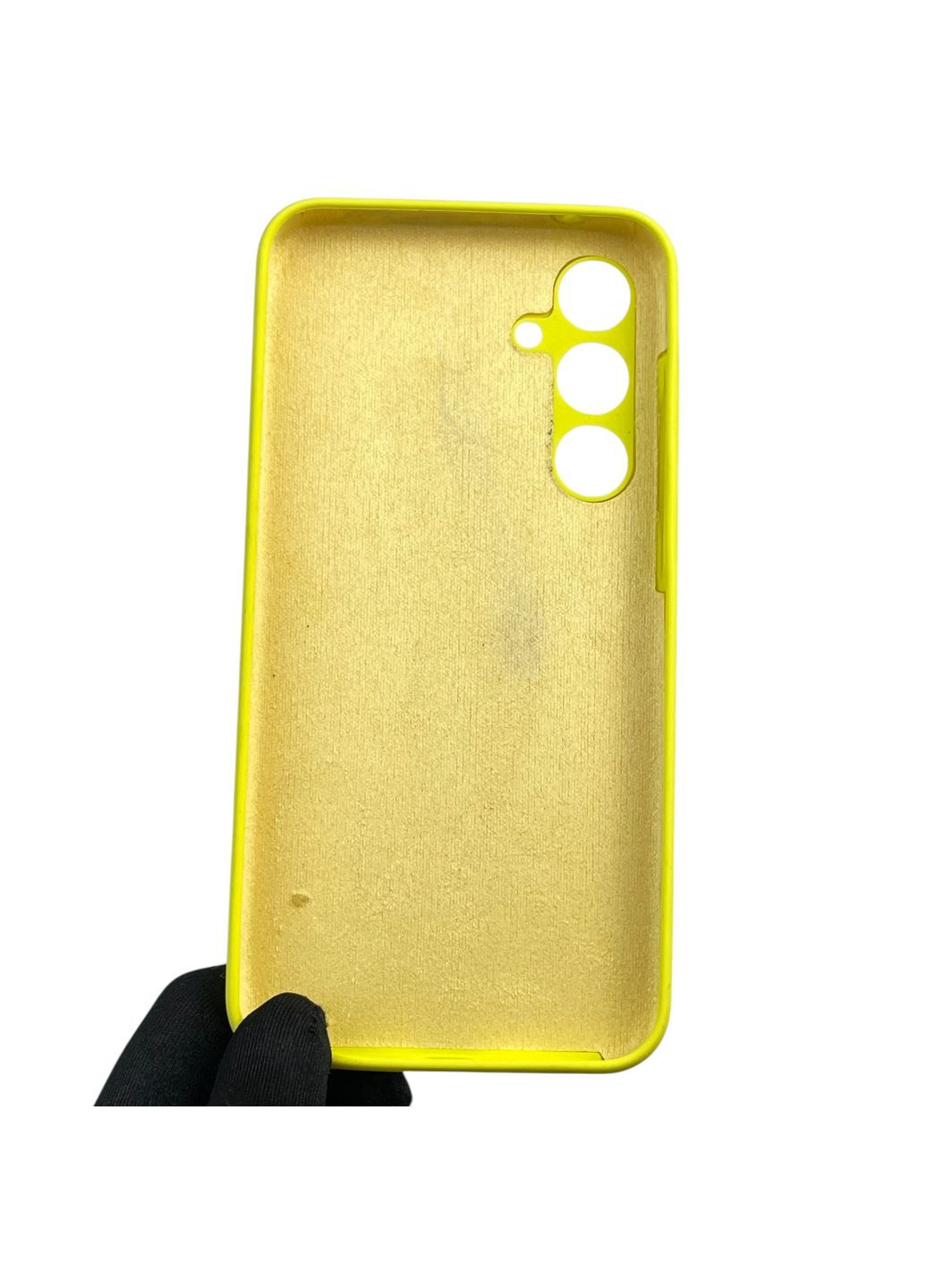 Чохол для Galaxy A35 5G (SM-A356B) силіконовий з мікрофіброю нековзний на самсунг а35 5г жовтий Samsung (366388280)