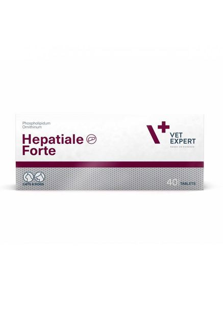 Гепатопротектор для кошек и собак Hepatiale Forte 40 таблеток (5902414200159) VetExpert (279572010)
