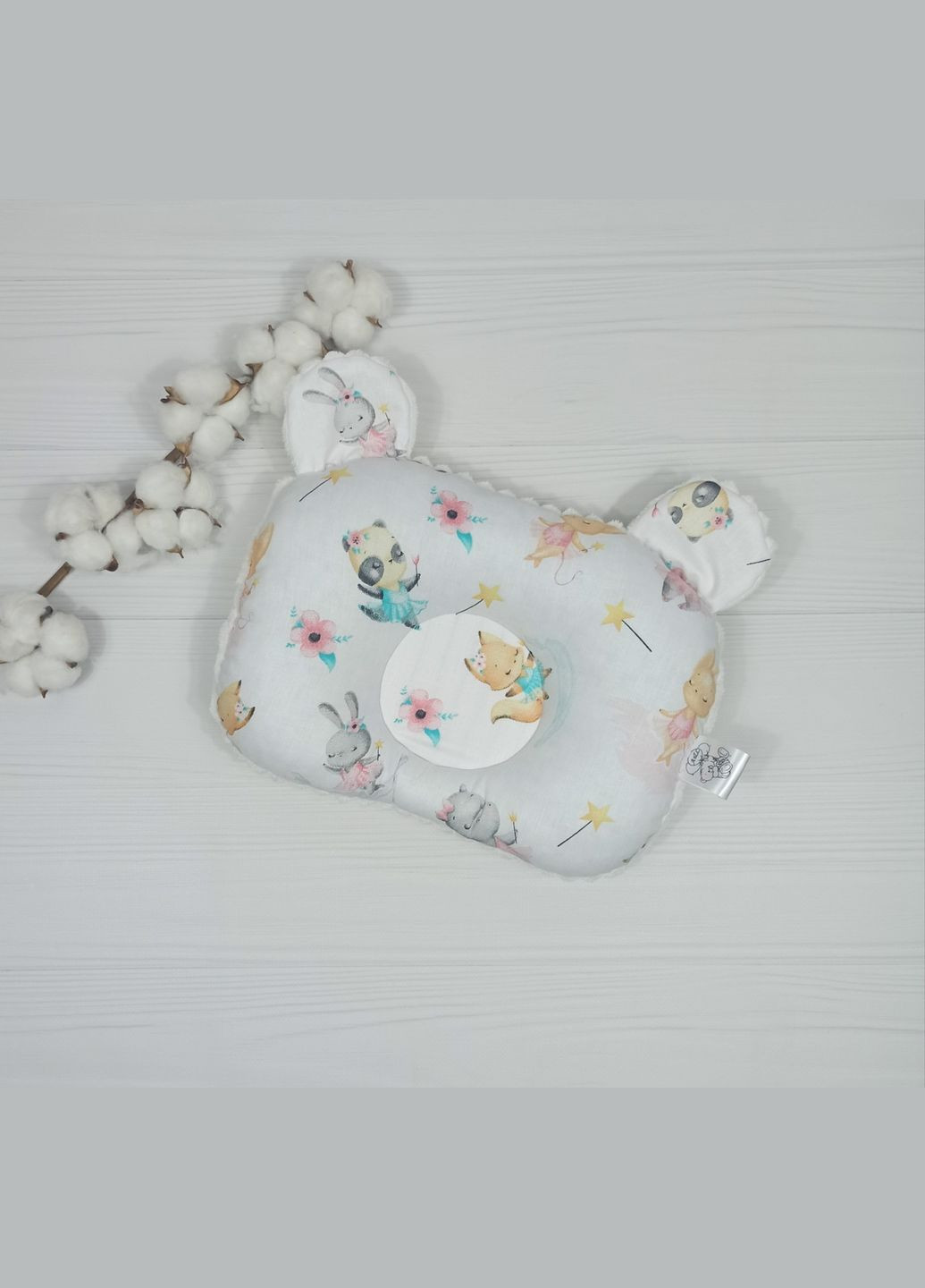 Набор для новорожденного: 6 пеленок, подушка та комфортер a.l.babybox Звірята балерини Білий No Brand (315488178)