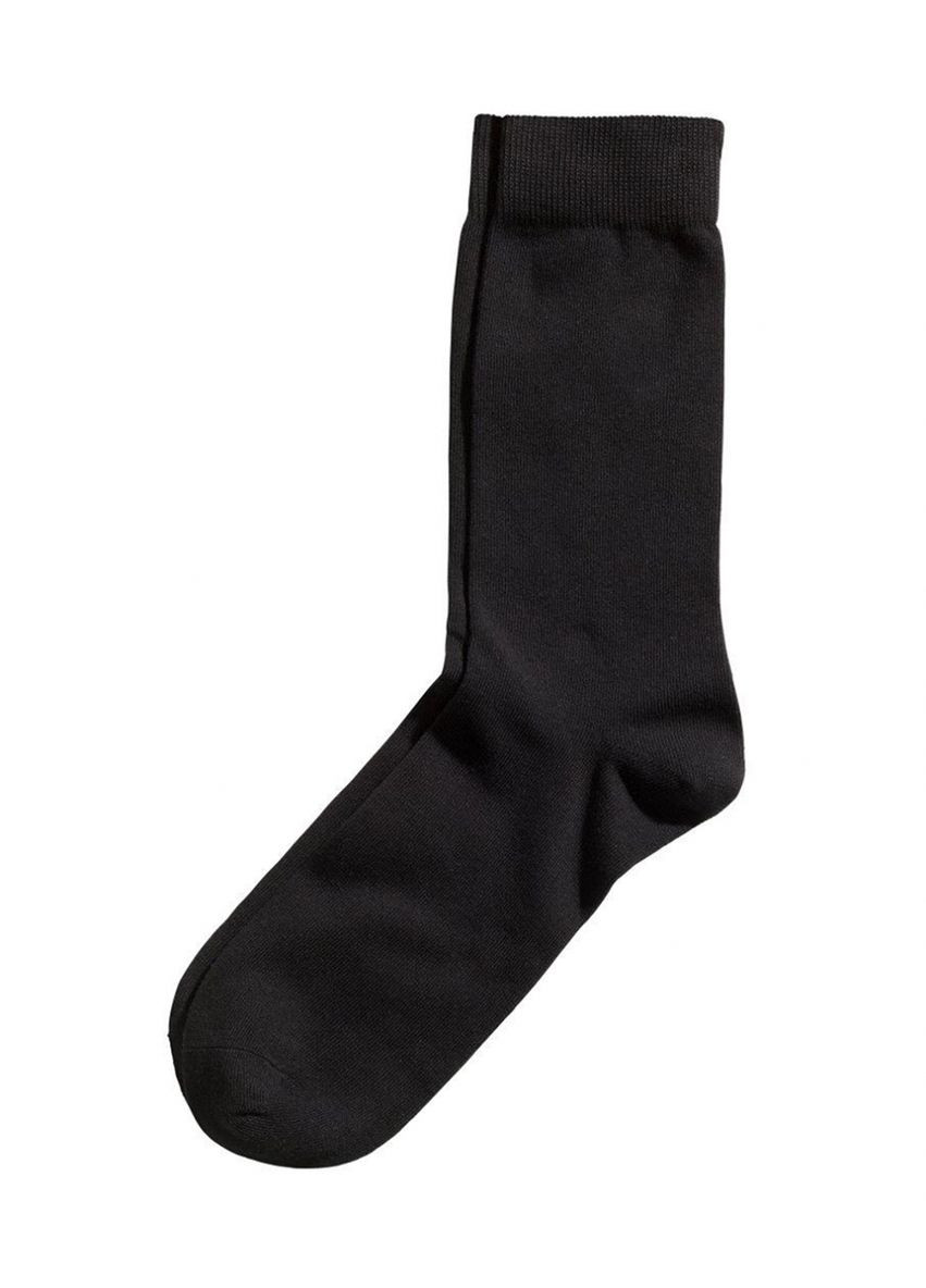 Шкарпетки довгі для чоловіка 4533521 чорний H&M (286328181)