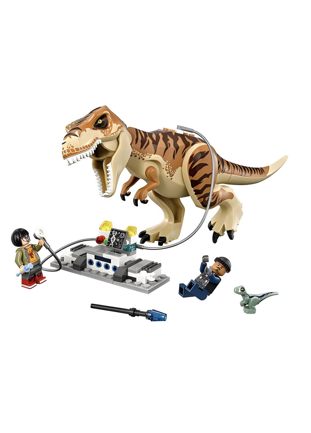 Конструктор Jurassic World Парк Юрского периода 10927: Транспорт для перевозки Ти-Рекса на 638 деталей No Brand (292144352)